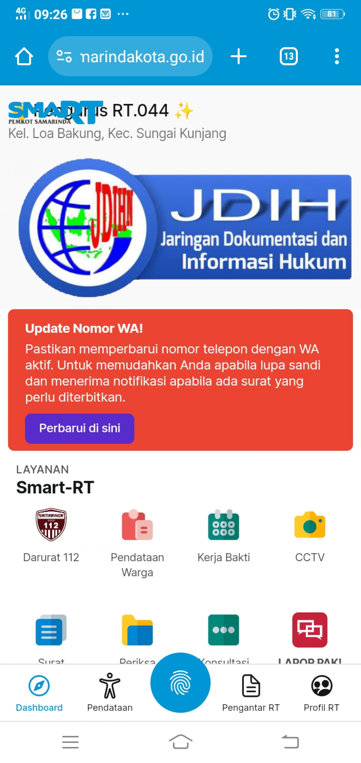 Kerja Bakti mengantisipasi adanya DBD