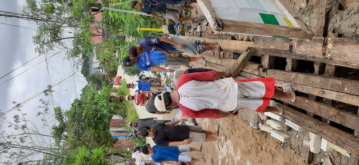 Perbaikan Jembatan Karya Sejati Blok 4