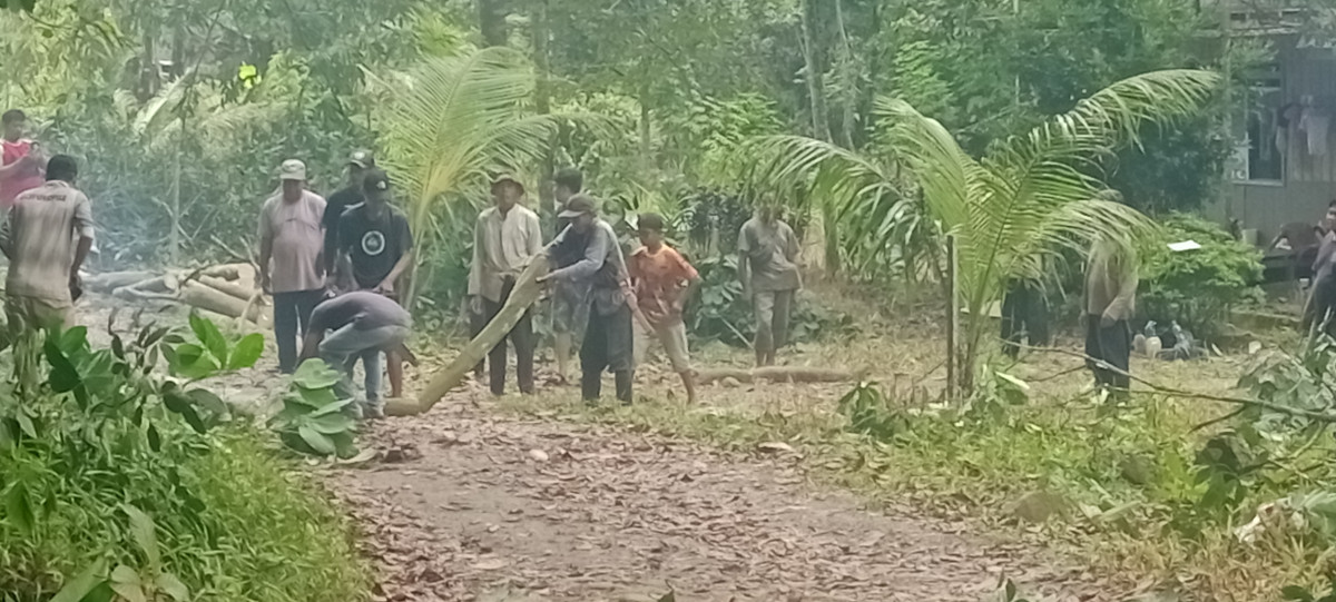 Kerja bakti lingkungan RT 15