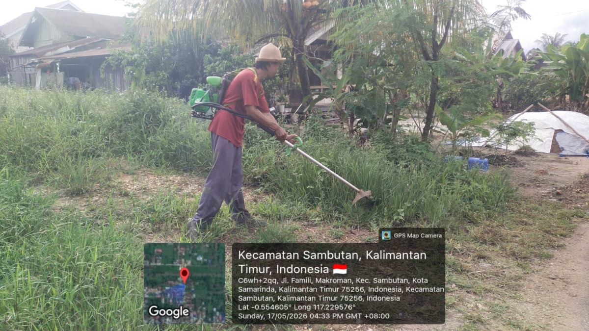 Gotong Royong Mingguan Lingkungan RT.5 dan RT.4