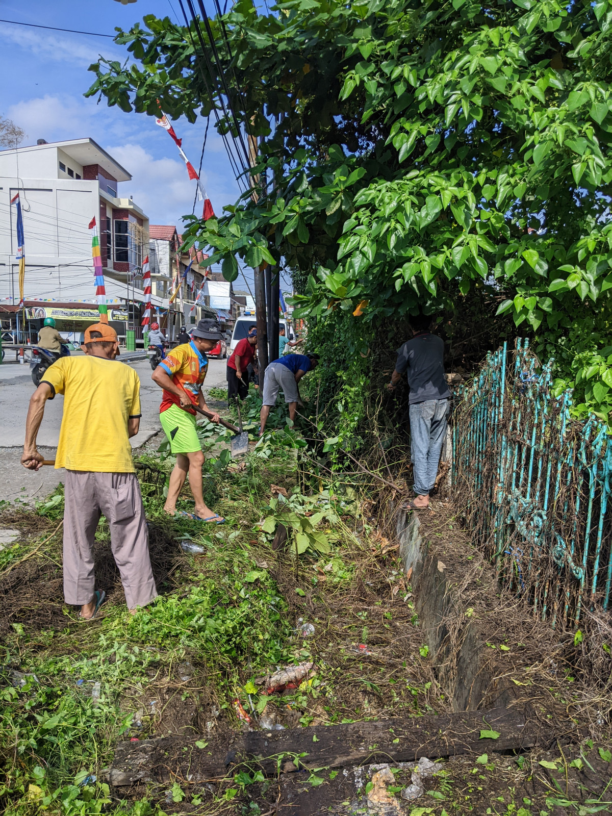 jalan elang RT 09,Kerja bakti