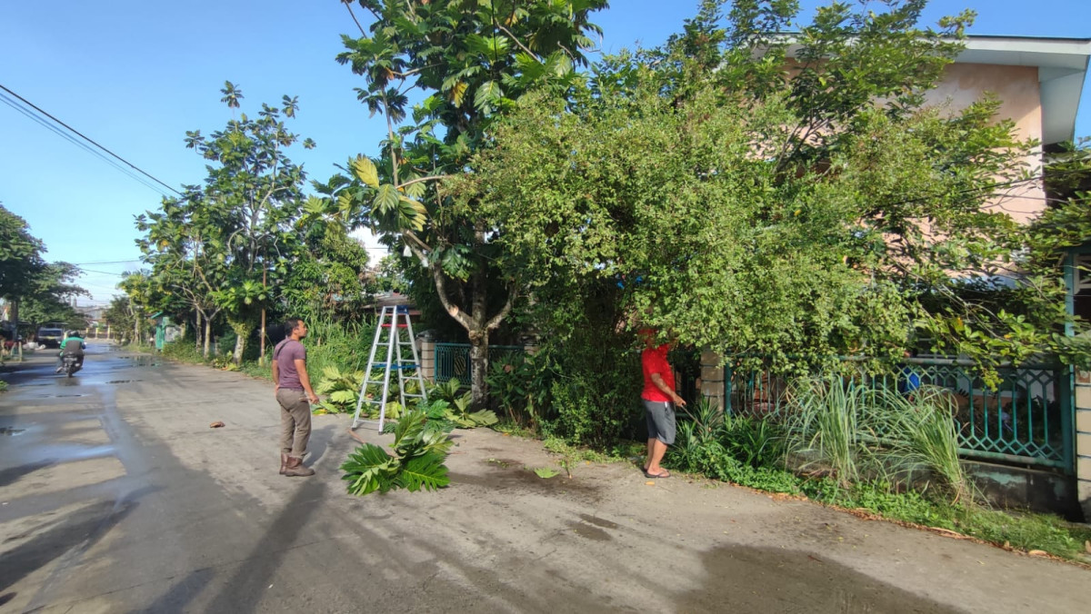 Kegiatan Kerja Bakti dijalan Nusantara 3