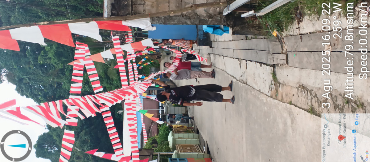 Cari tiang dihutan dan pasang umbul2