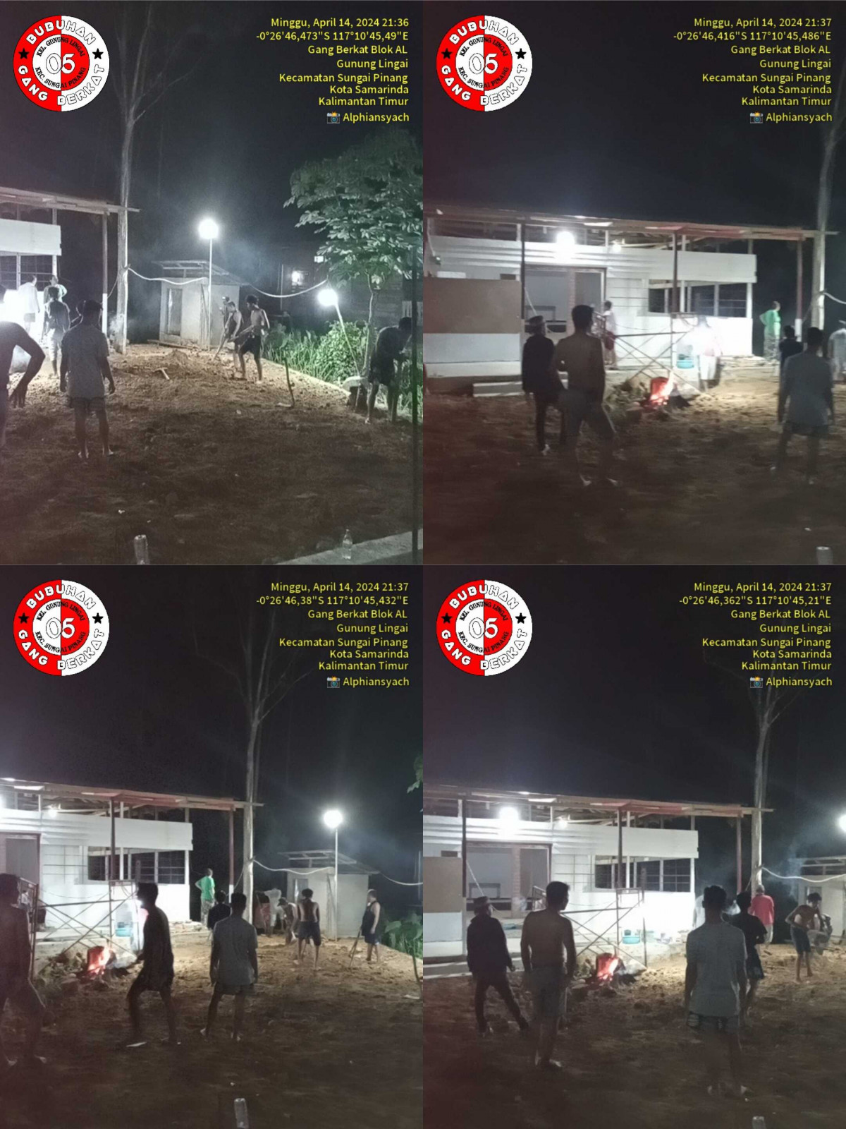 Meratakan tanah urukan