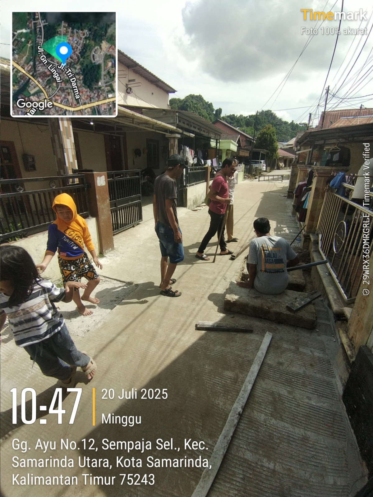 Perbaikan penutup Drainase