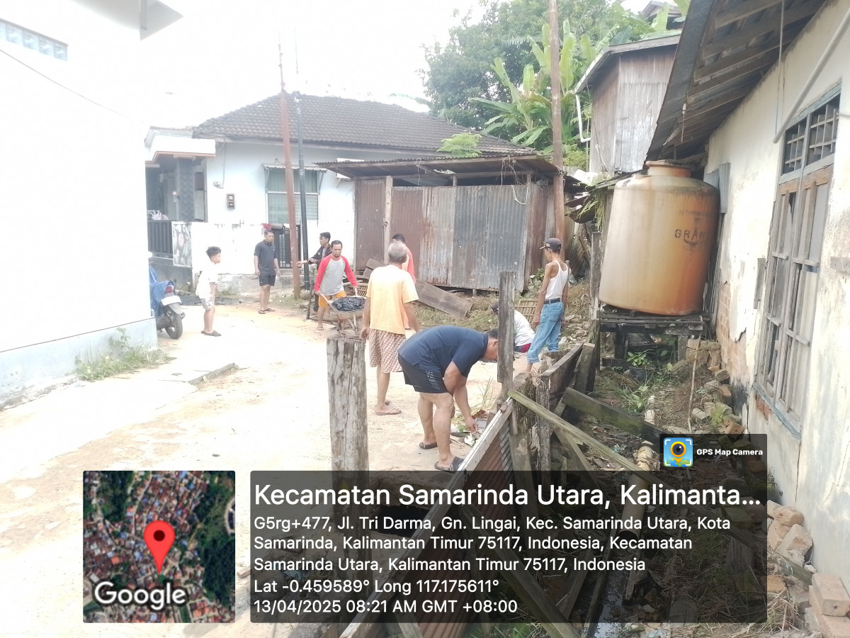 Kerja bakti RT 12 gang ayu