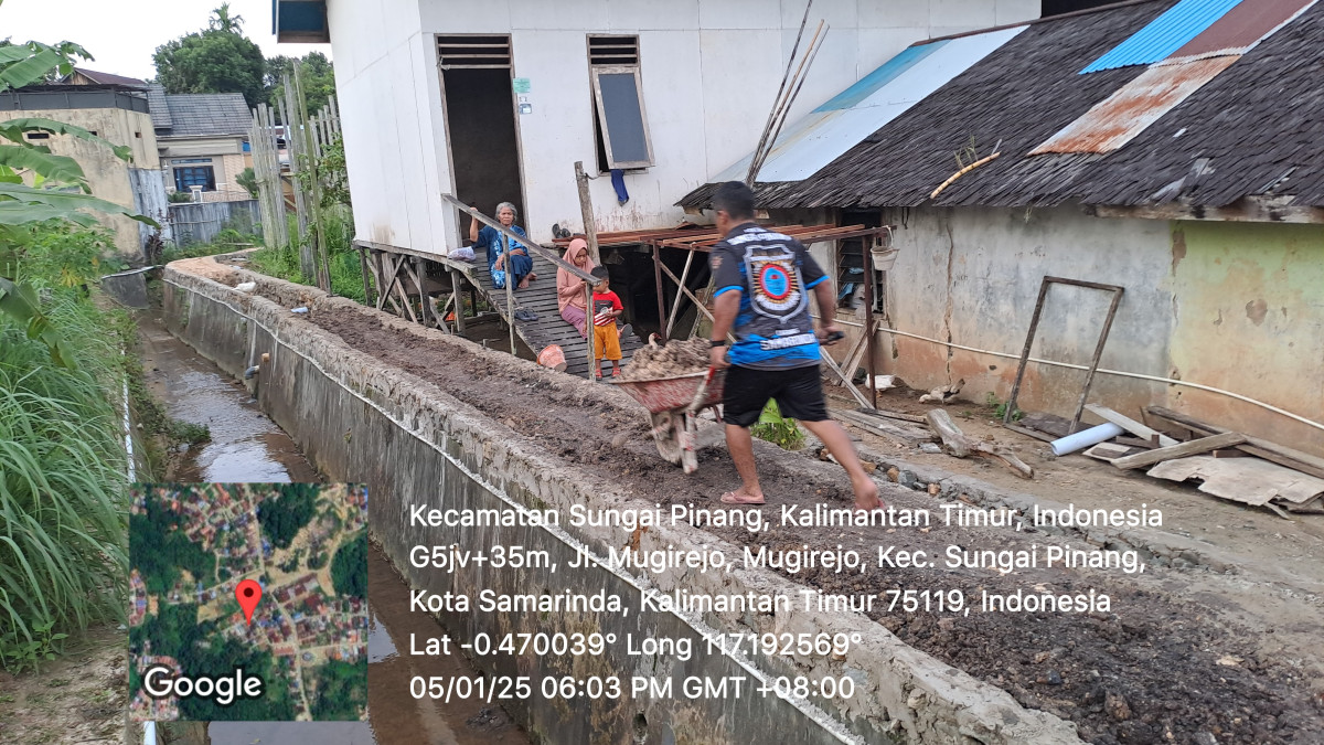 Pengurugan jalan penghubung gang Terbina 2