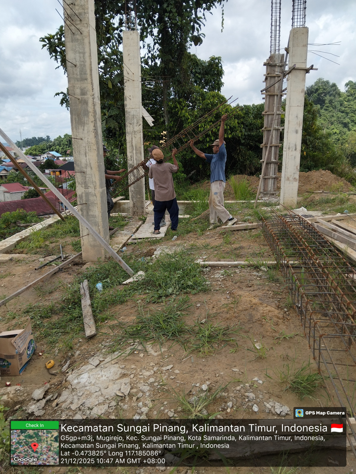 Pembangunan masjid GG. Dandi