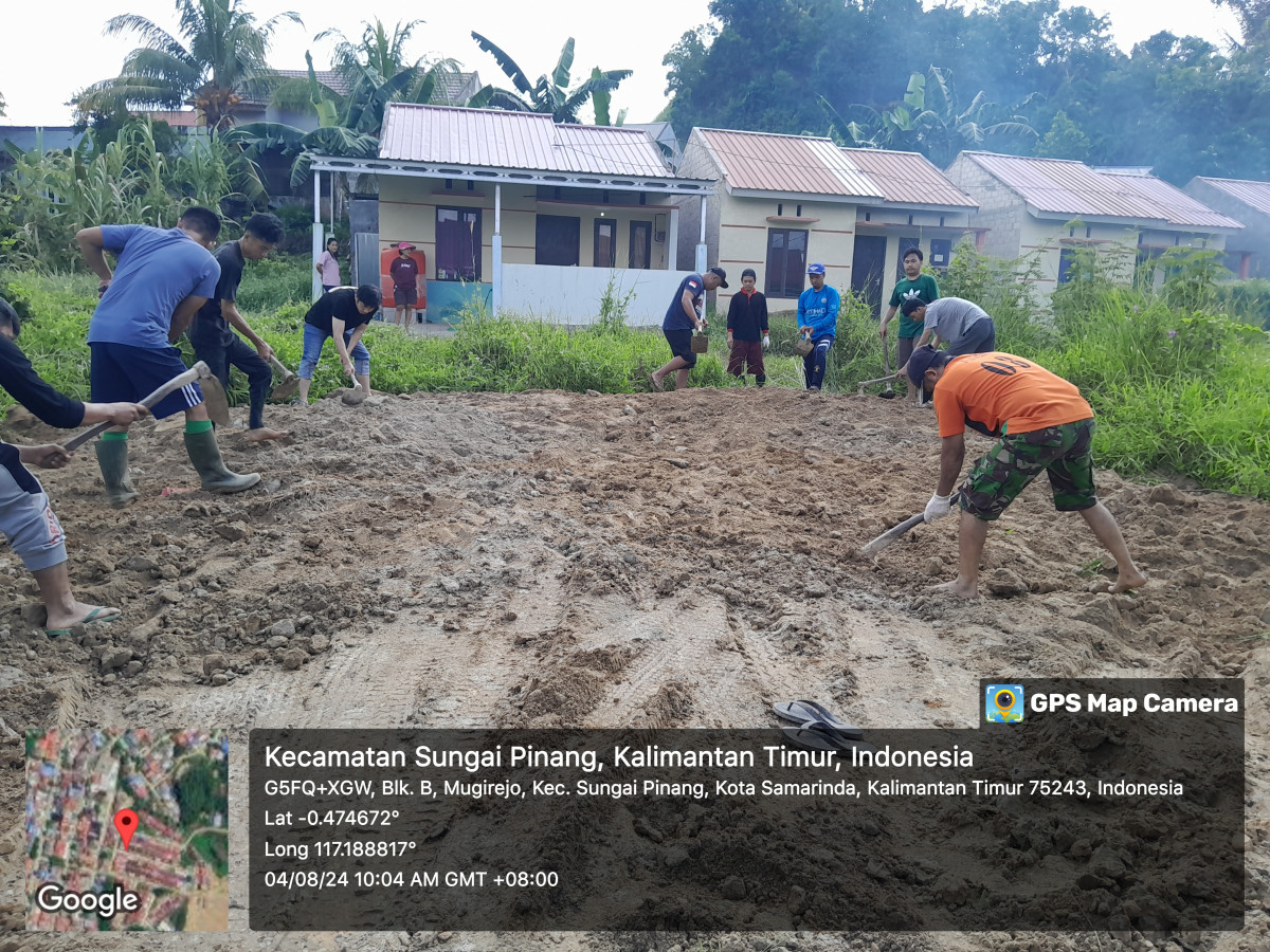 Penimbunan tanah fasilitas umum