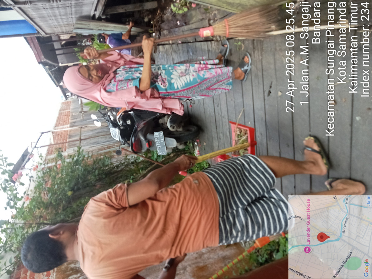 Kerja bakti wilayah Rt 01