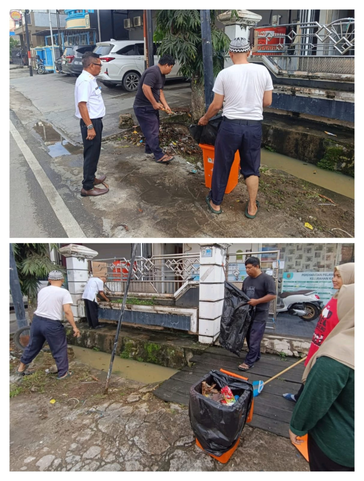 gotong royong warga rt 11