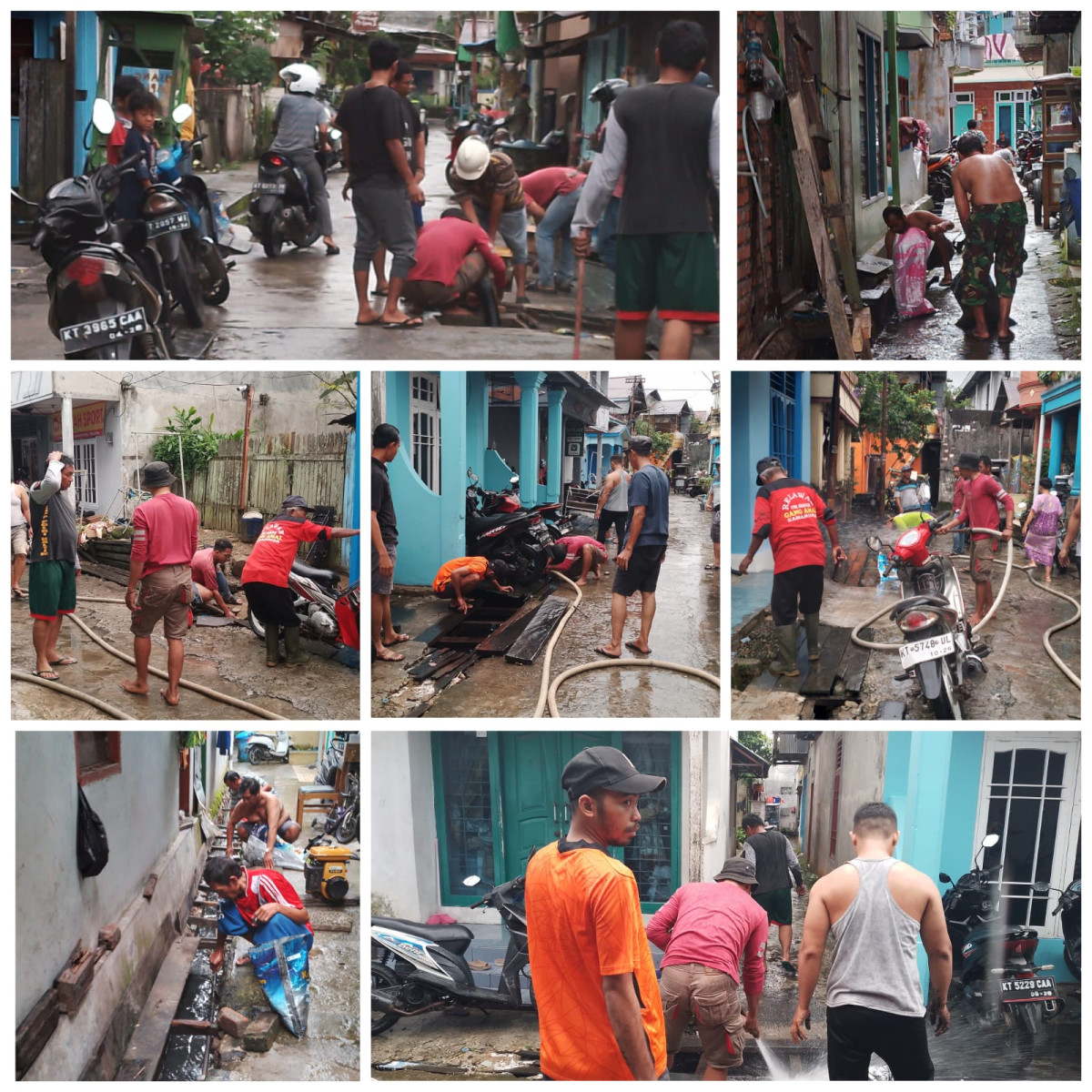 gotong royong warga rt 18