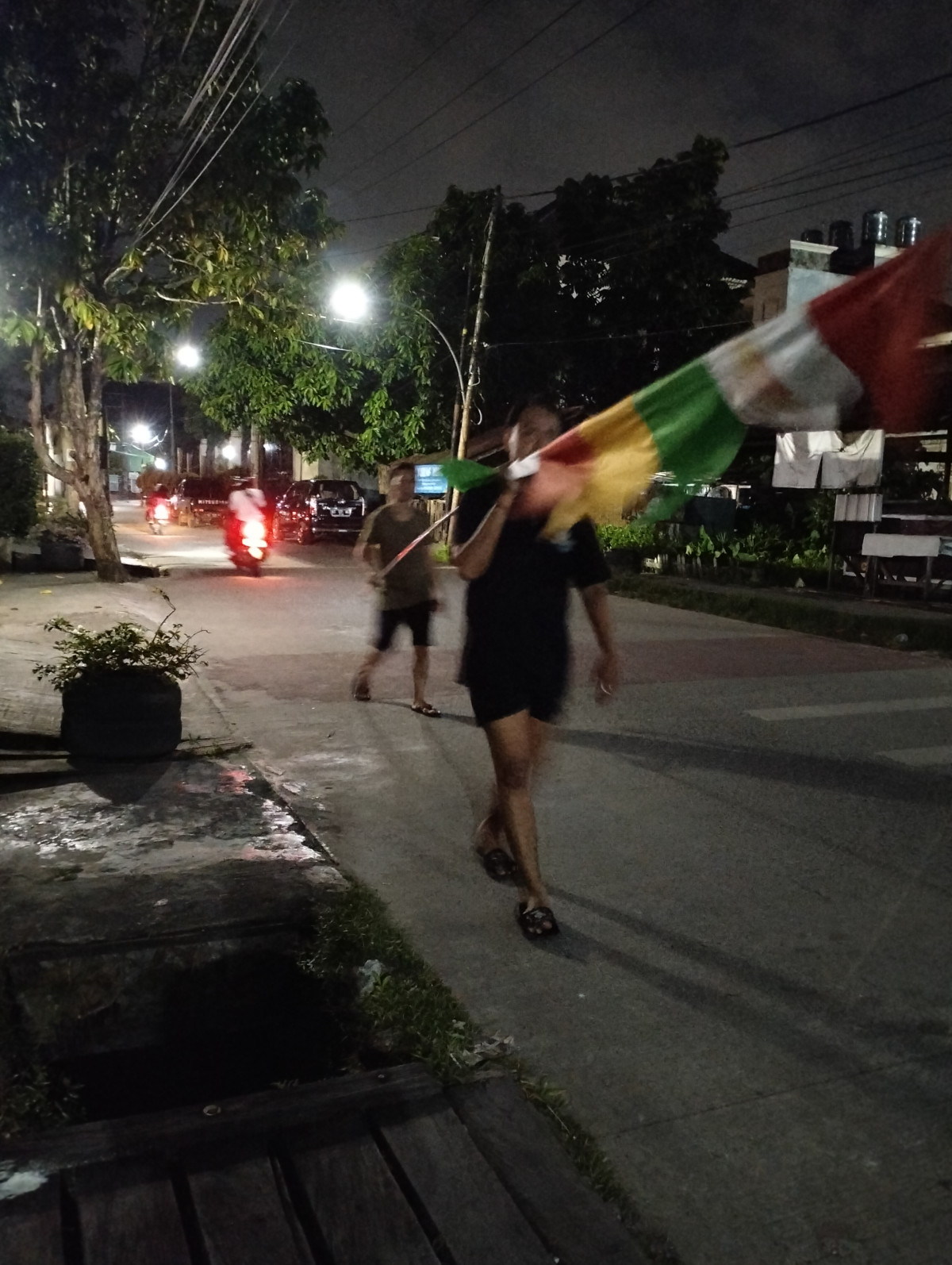 Pelepasan umbul-umbul agustusan