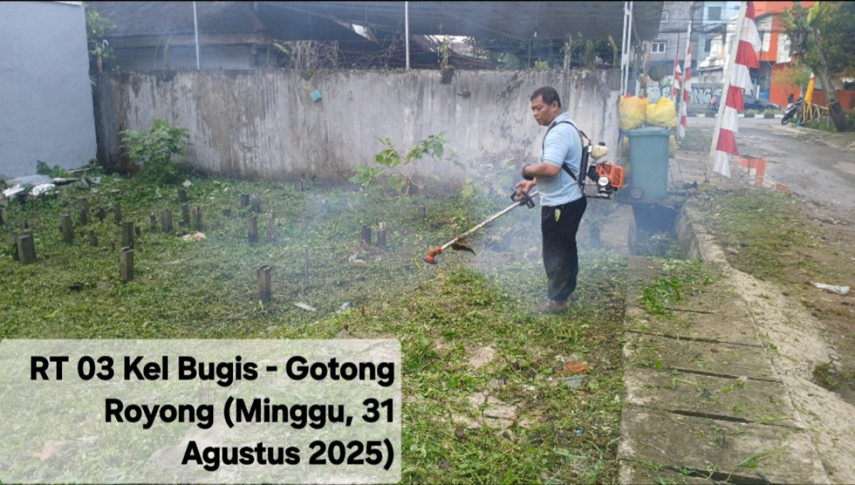 Gotong Royong RT 03 Kelurahan Bugis