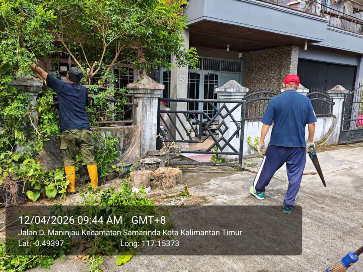 Kegiatan Kerja Bakti Dilingkungan RT.026