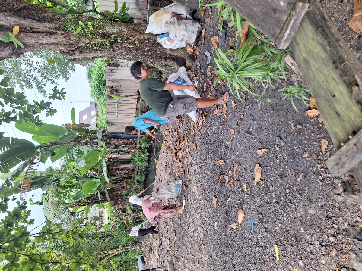Sapu sampah daun kering