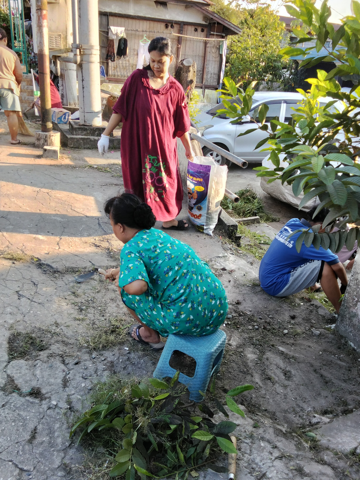 Gotong royong. Wilayah RT 13