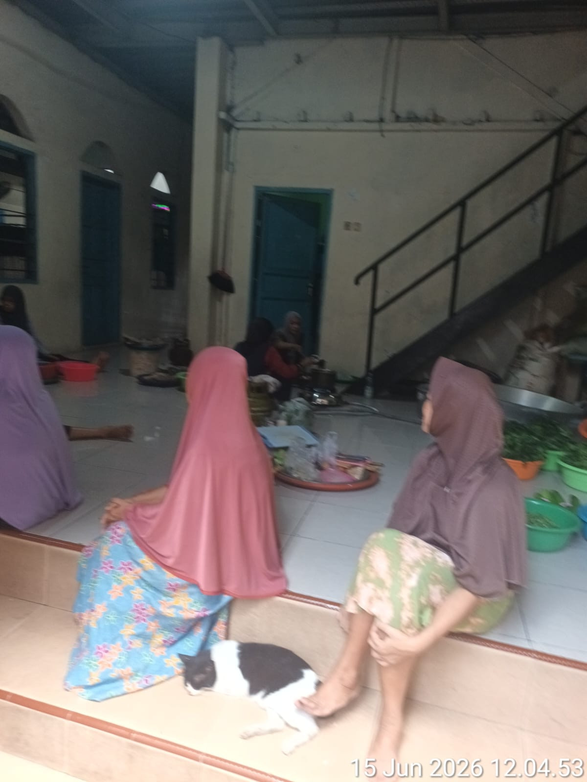 Kerja bakti memasak dalam rangka acara doa bersama 1 muharam