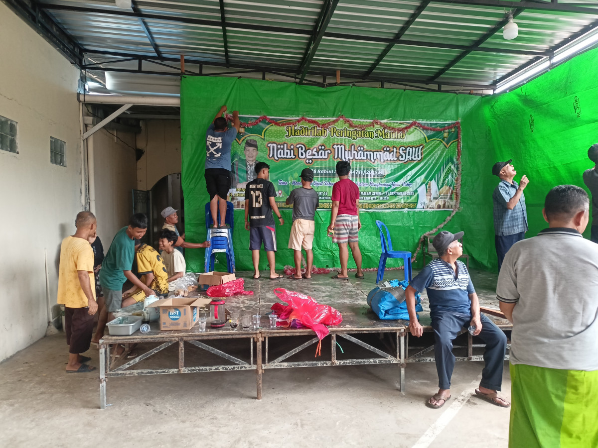Kerja bakti di Langga Al.amin