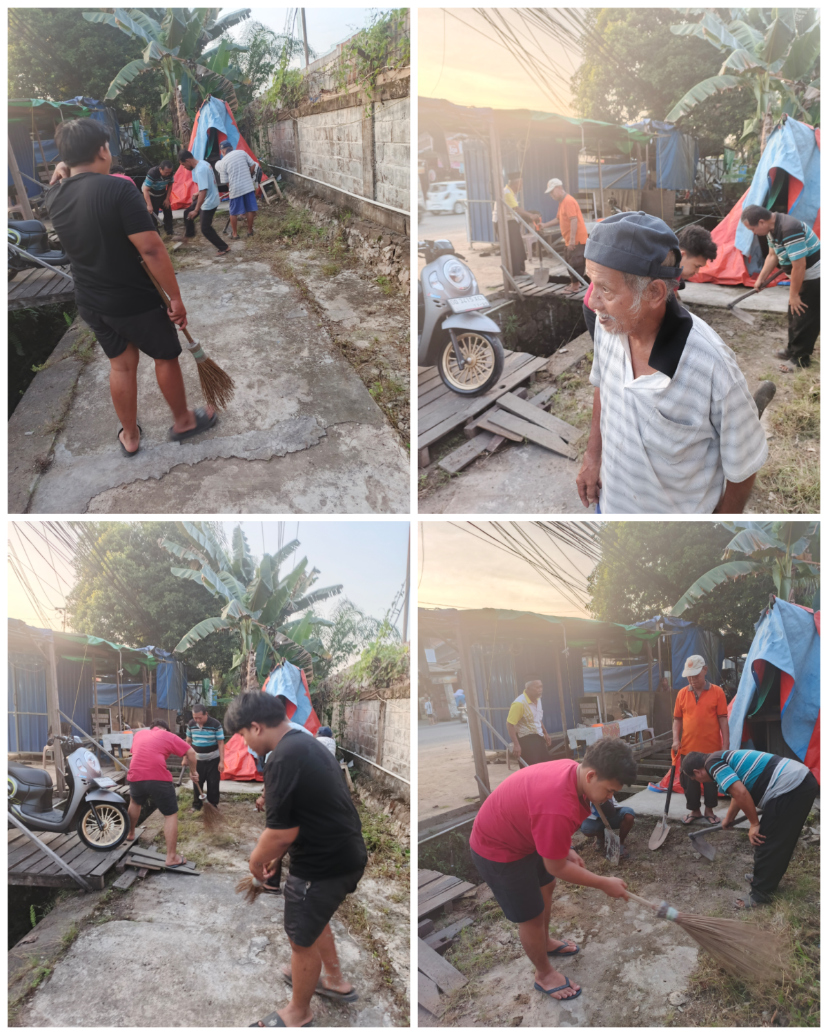 Kerja bakti warga rt 18