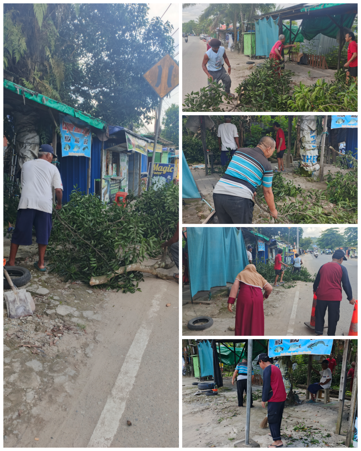Kerja bakti warga rt 18