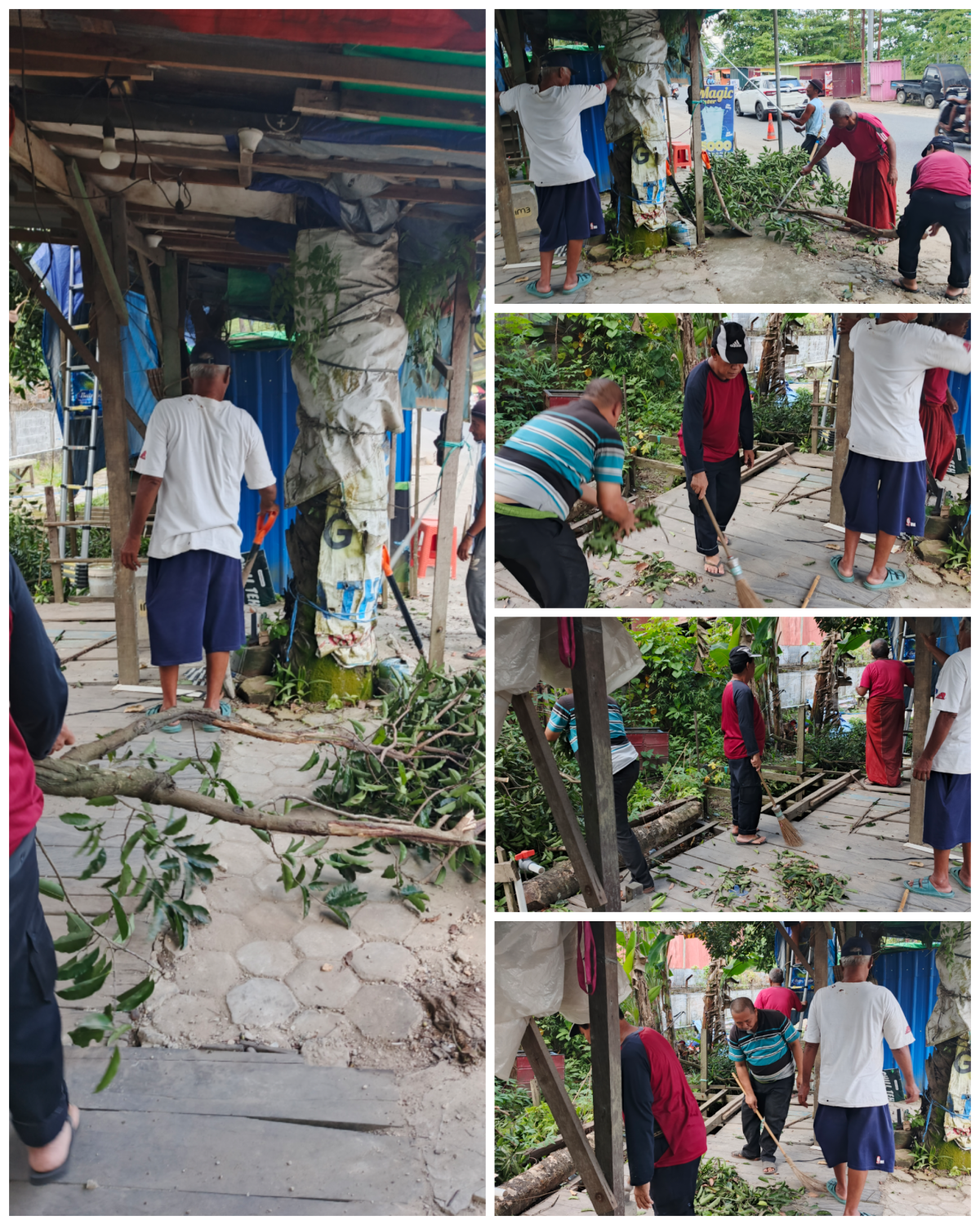 Kerja bakti warga rt 18